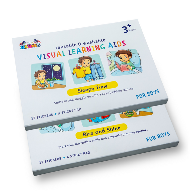 "AM to PM" Bundle: Morning + Evening Routine (Boys) by Little Heroes