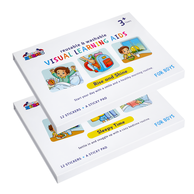 "AM to PM" Bundle: Morning + Evening Routine (Boys) by Little Heroes