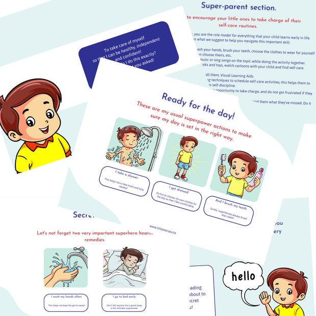 "Maxi: Self-Care Heroes" PDF (Boys)